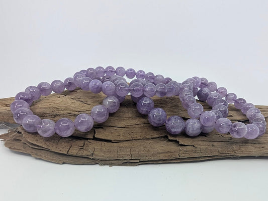 Lavender Amethyst Bracelet — 8mm, 9mm, 10mm & 11mm - Legacy Crystals and Minerals