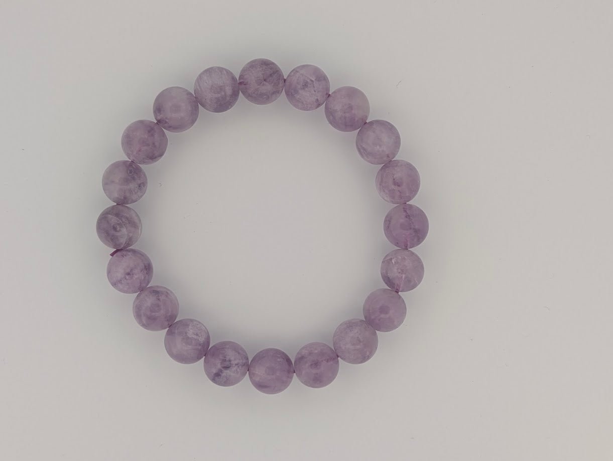 Lavender Amethyst Bracelet — 8mm, 9mm, 10mm & 11mm - Legacy Crystals and Minerals