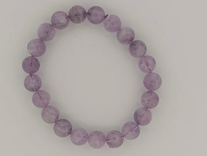 Lavender Amethyst Bracelet — 8mm, 9mm, 10mm & 11mm - Legacy Crystals and Minerals