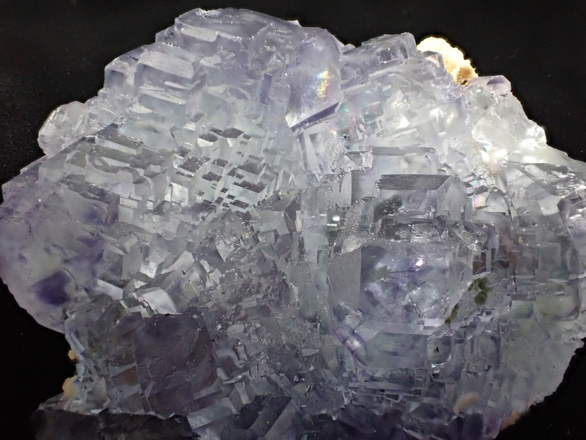 Lavender Fluorite Cluster with Barite and Pyrite – YGX Mine, China - Legacy Crystals and Minerals