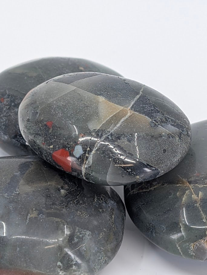 Close-up of African Bloodstone surface detail