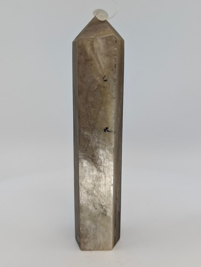 Back view of Golden Mica tower from Hubei China – 170 g polished crystal