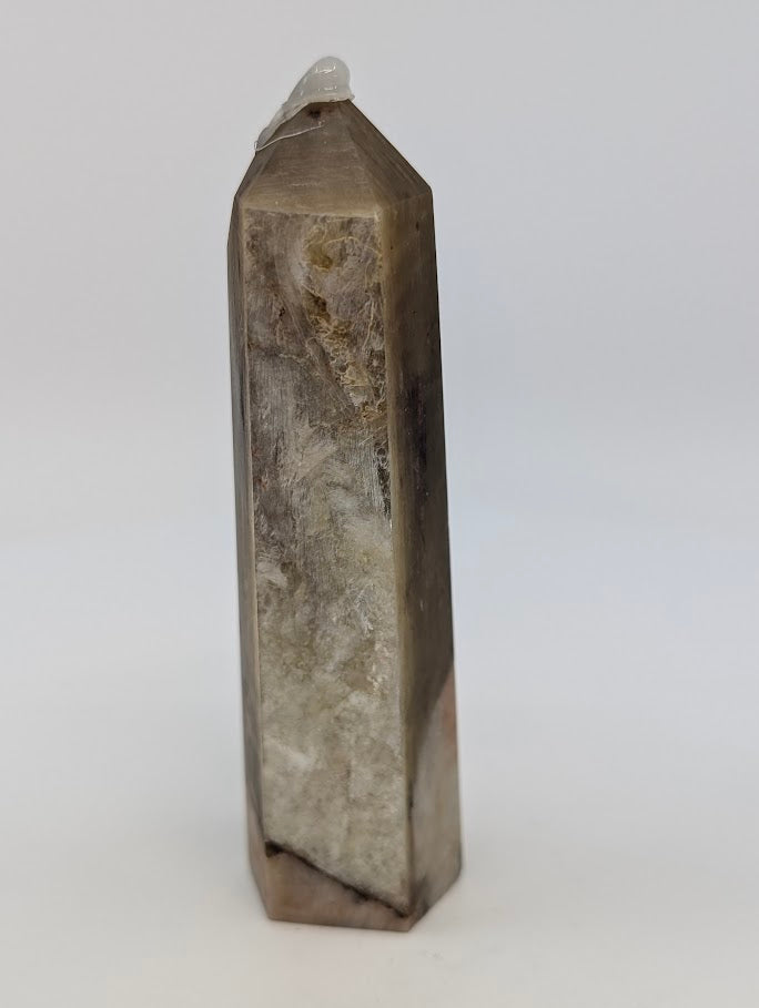 Back view displaying natural termination and polish consistency