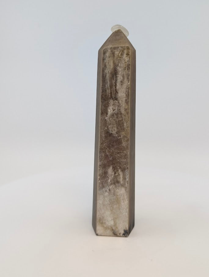 Front view of Golden Mica tower– 13.5 cm 280 g polished specimen