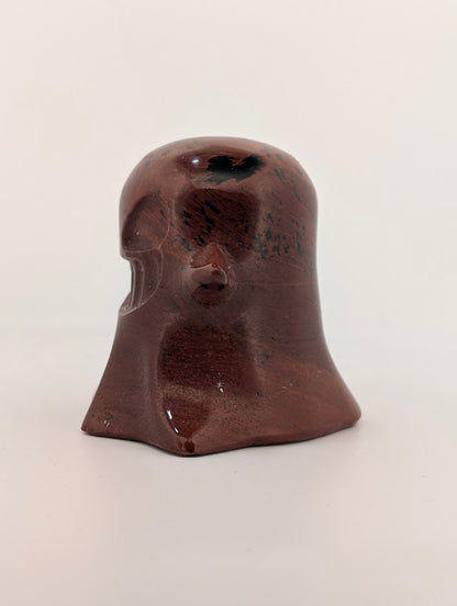 Mahogany jasper ghost carving – side profile