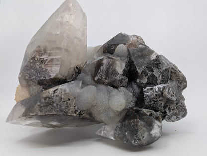 Majestic Dogtooth Calcite with Dendritic Inclusions and Sugar Sphalerite – Fujian, China - Legacy Crystals and Minerals