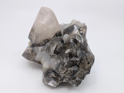 Majestic Dogtooth Calcite with Dendritic Inclusions and Sugar Sphalerite – Fujian, China - Legacy Crystals and Minerals