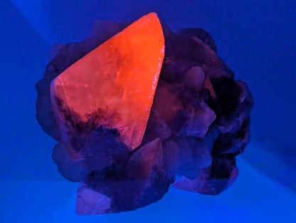 Majestic Dogtooth Calcite with Dendritic Inclusions and Sugar Sphalerite – Fujian, China - Legacy Crystals and Minerals