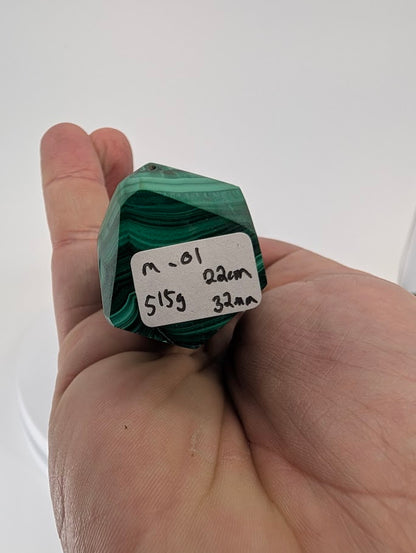 Base of Malachite Tower - 22cm 515g