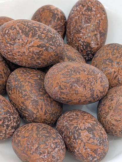 Close-up of Maple Leaf Jasper showing mottled leaf-like texture
