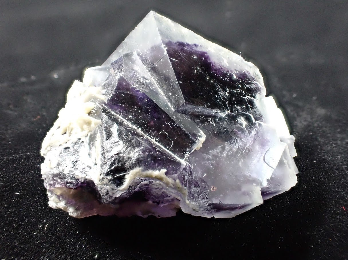 Mini Yindu Fluorite with Barite – Inner Mongolia, China - Legacy Crystals and Minerals