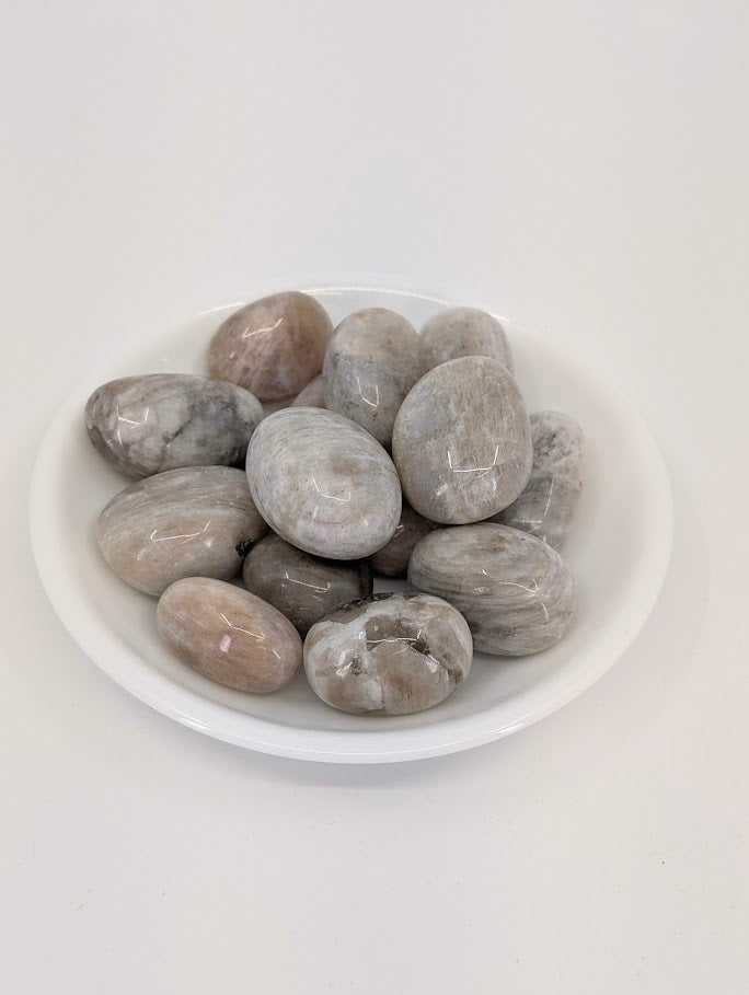Moonstone tumbled stones AA grade