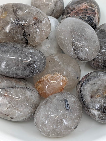 Close-up of Mosaic Jasper showing multicolored mosaic-like patterning