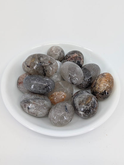 Mosaic Jasper tumbled stones A grade in bowl