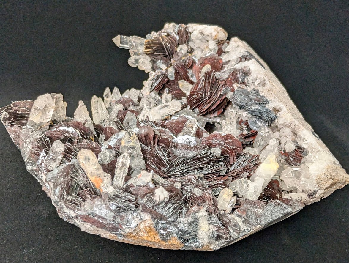 Museum - Grade Magnetic Iron Rose Hematite with Quartz – Jinlong Hill, Guangdong, China - Legacy Crystals and Minerals
