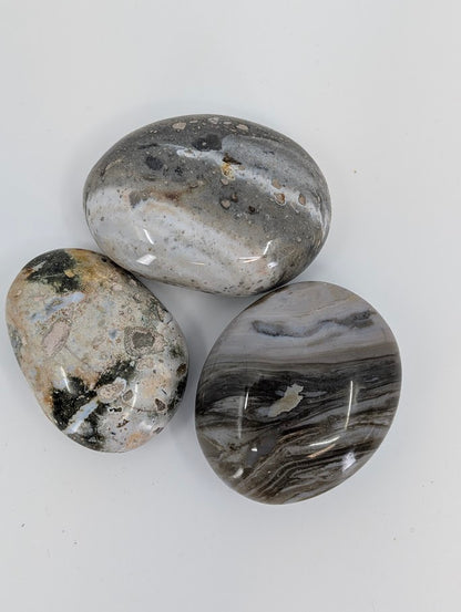 Overhead photo showing surface sheen and layered patterning