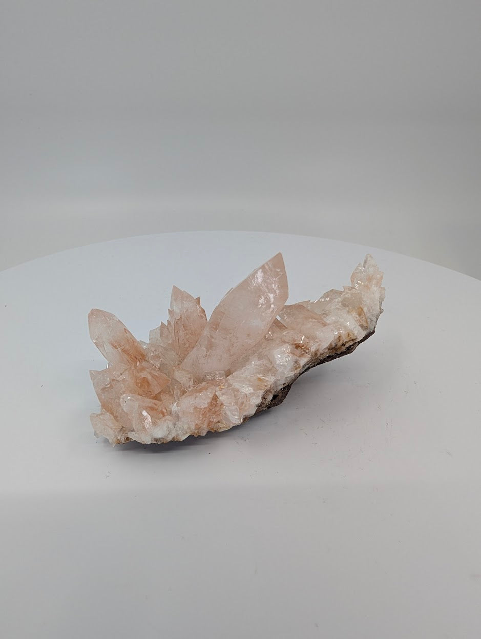 All-natural swallowtail pink calcite cluster from Hunan China - variant E