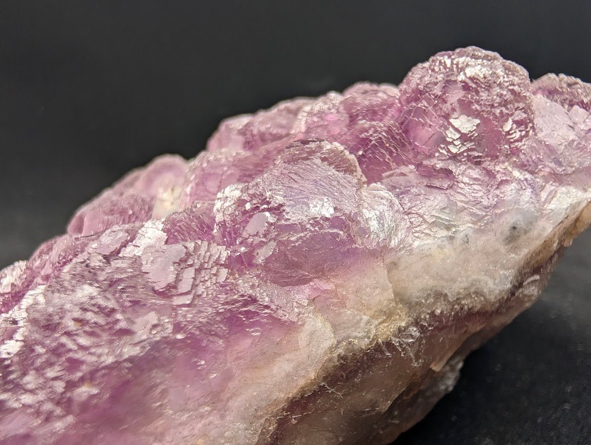 Pink - Purple Bubble Fluorite with Blue Chalcedony - Zhejiang, China - Legacy Crystals and Minerals