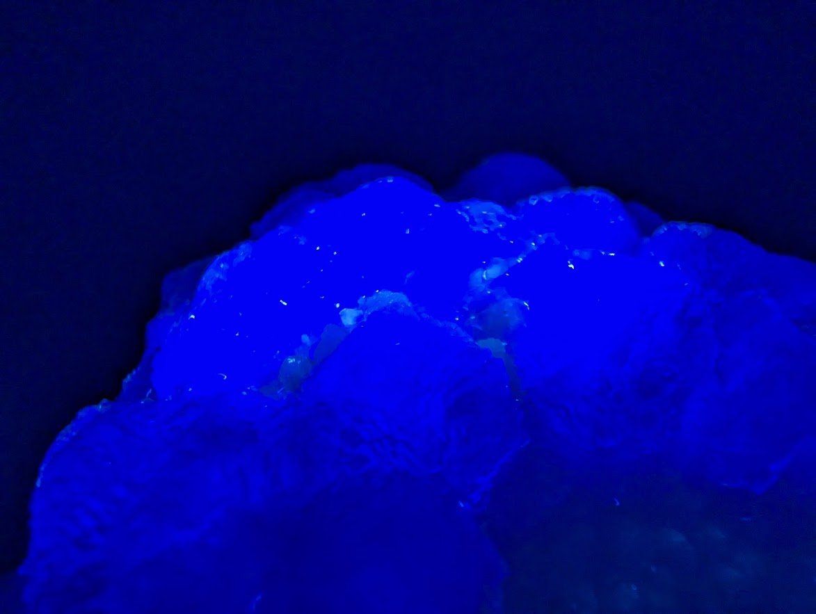 Pink - Purple Bubble Fluorite with Blue Chalcedony - Zhejiang, China - Legacy Crystals and Minerals