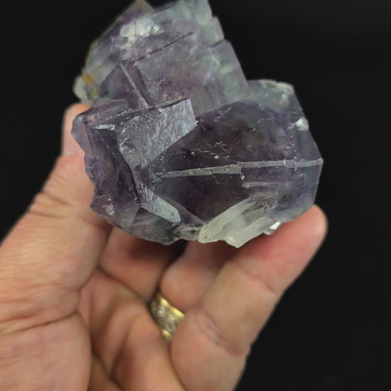 Purple Fluorite with Quartz and Mica – YGX Mine, China