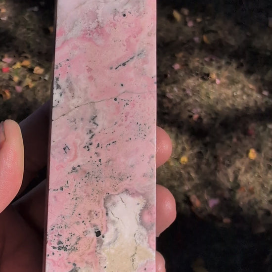 Video of Large Peruvian Rhodonite Towers