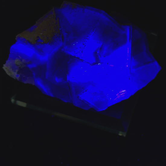 Purple Fluorite with Pyrite Dusting – YGX, China