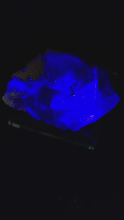 Purple Fluorite with Pyrite Dusting – YGX, China