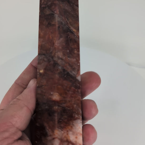 360° rotation video – Brazilian Fire Quartz tower