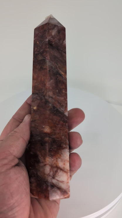 360° rotation video – Brazilian Fire Quartz tower