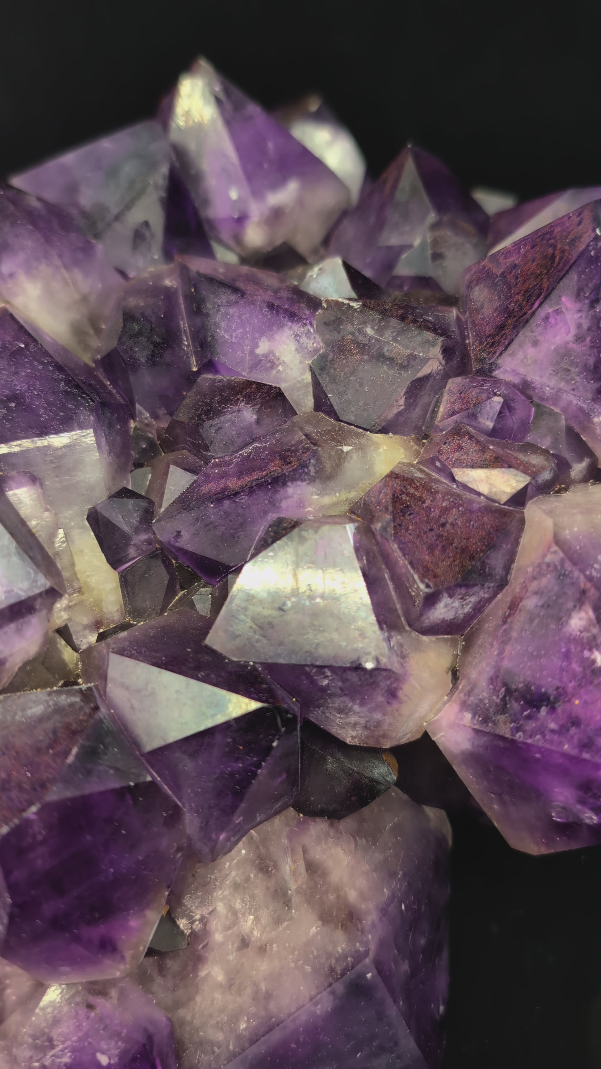 XL Amethyst Cluster with Phantom Zoning – Congo 23 lbs, 12.5" x 9"