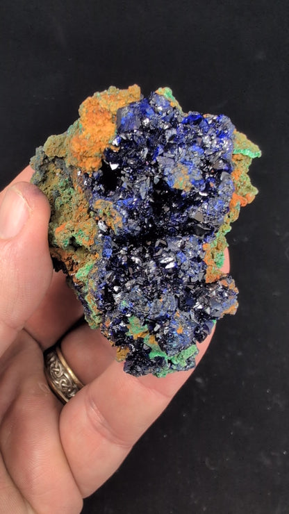 Azurite and Malachite Specimen from Liufengshan Mine – 3 x 2 inches, 146 grams