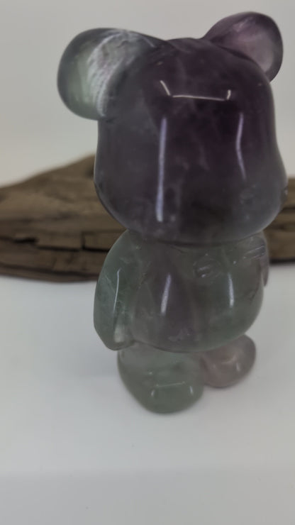 Collection Ours en Fluorite Arc-en-ciel et Miel | Choisissez votre pièce exacte
