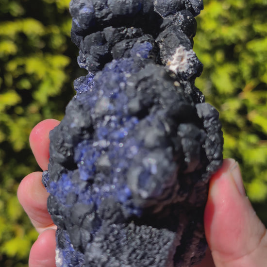 Blueberry Fluorite Botryoidal Cluster – Huanggang Mine, Inner Mongolia 6 x 3 inches | 656 grams