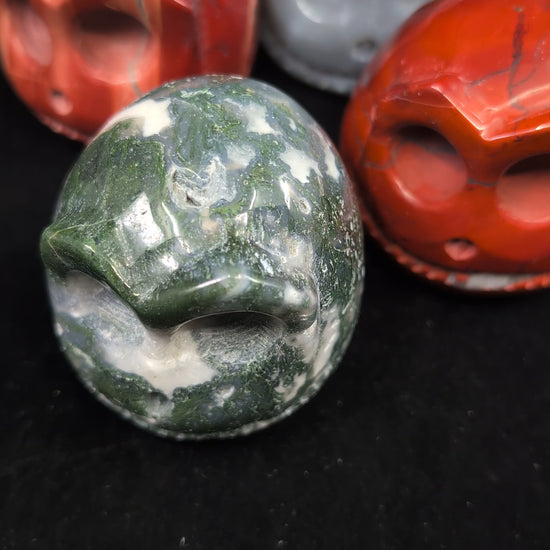 Video of the Jack Skellington head carving collection