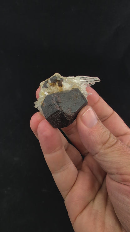 360-degree video of black pyrite with quartz from Fengjiashan