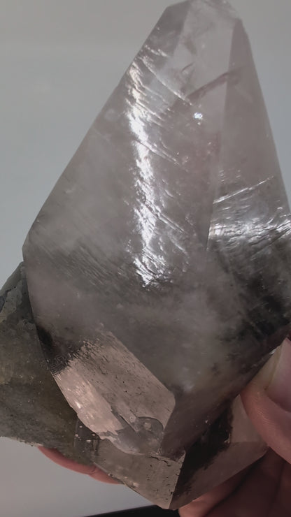 Video of Twin Point Dogtooth Calcite with Dendritic Inclusions and Sugar Sphalerite