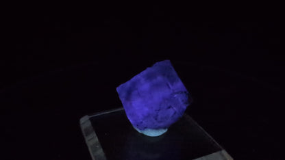 1-Inch Fluorite Cube with Pyrite – Yaogangxian, China