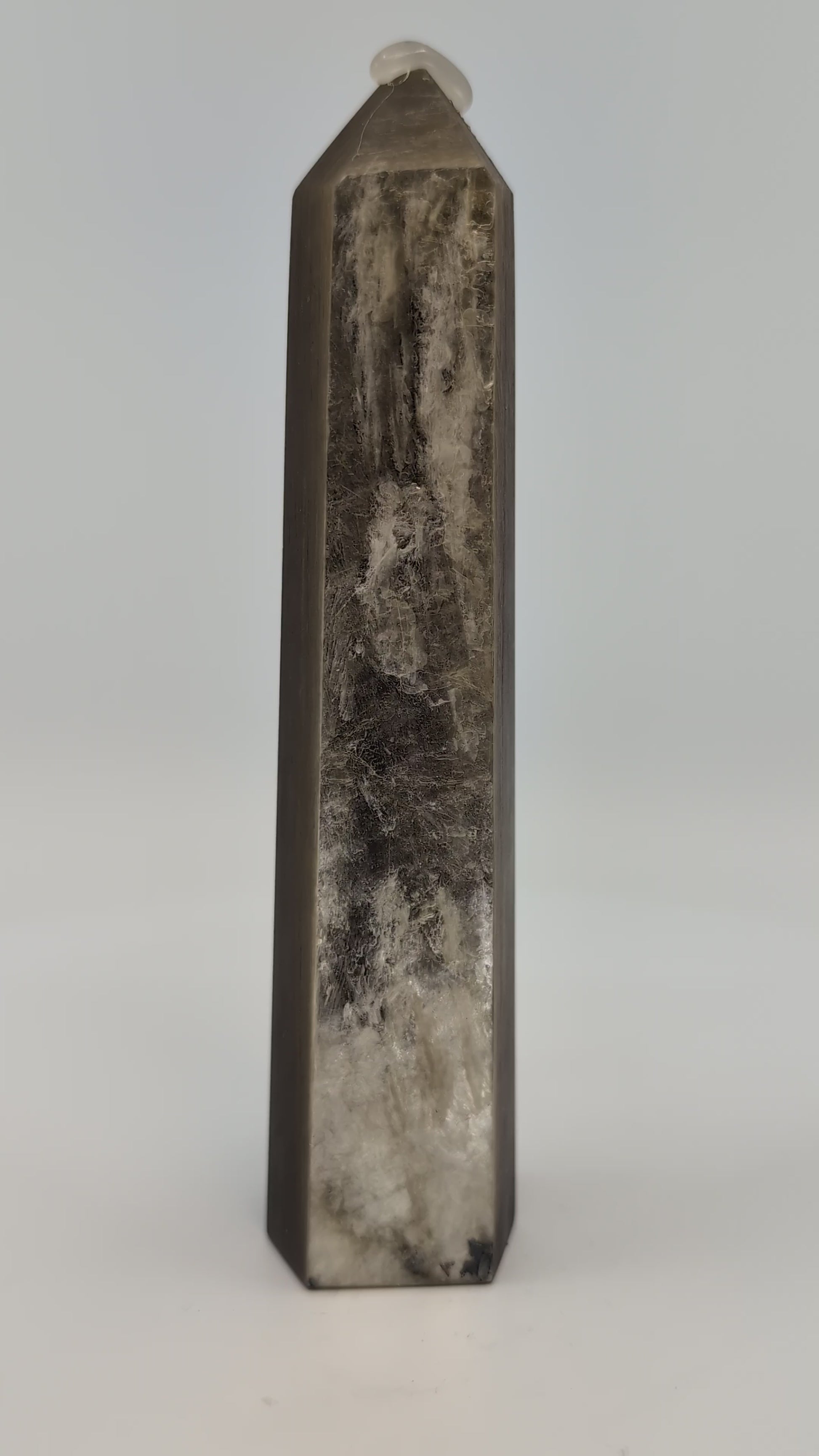 Video view of Golden Mica tower – 13.5 cm 280 g polished specimen