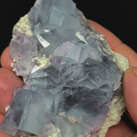 Blue-Violet Fluorite on Matrix – YGX Mine, China