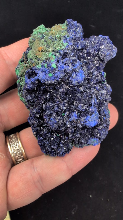 Azurite and Malachite Specimen from Liufengshan Mine – 3 x 2 inches, 190 grams