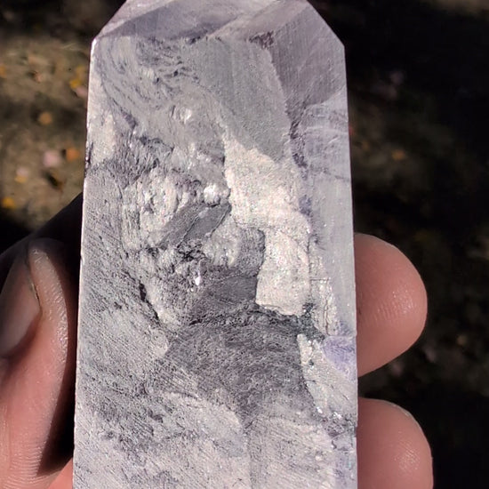 Video of Purple Mica Lepidolite Towers from Brazil