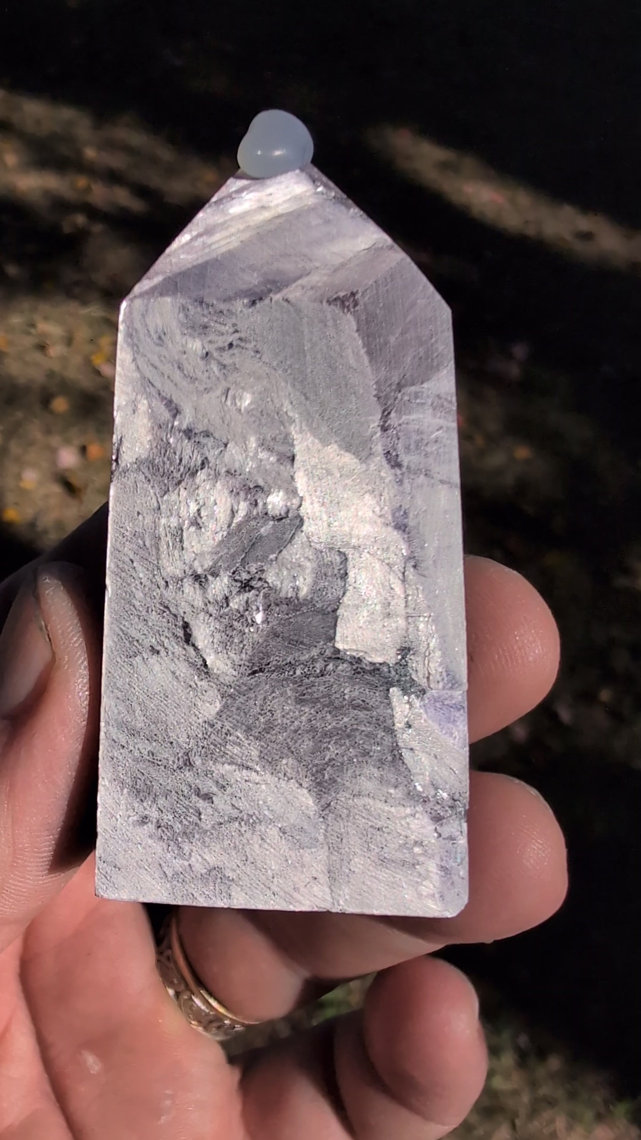 Video of Purple Mica Lepidolite Towers from Brazil