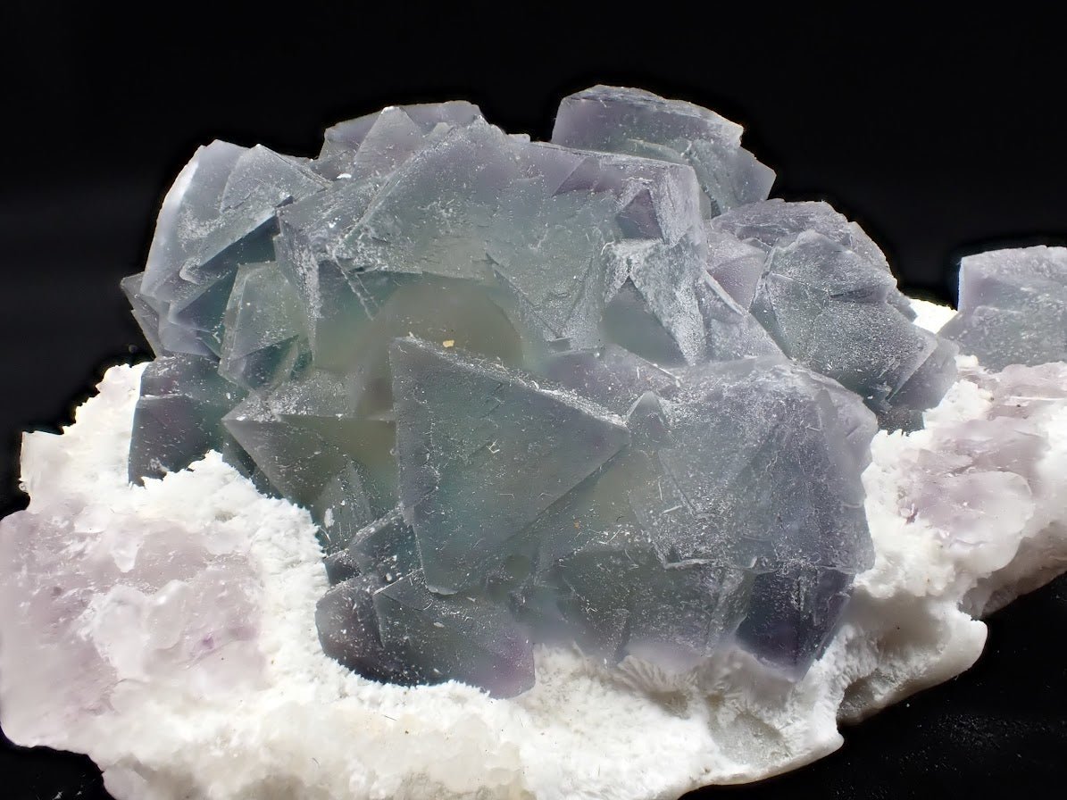Purple - Cored De’an Fluorite with UV Fluorescence – Jiangxi Province, China - Legacy Crystals and Minerals