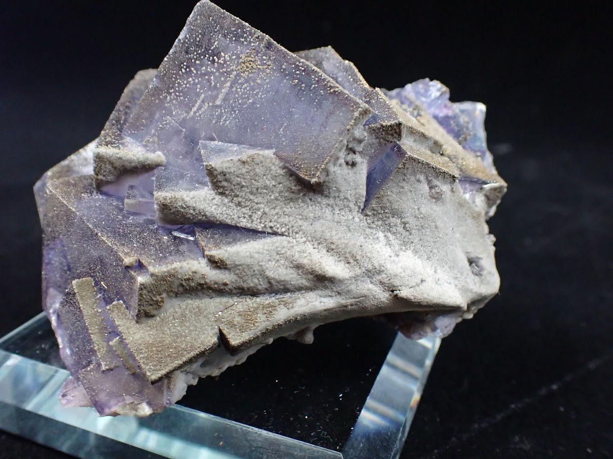 Purple Fluorite with Pyrite Dusting – YGX, China - Legacy Crystals and Minerals
