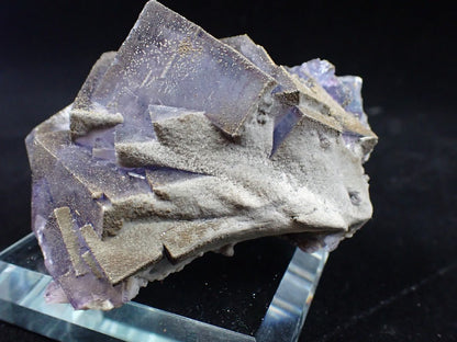 Purple Fluorite with Pyrite Dusting – YGX, China - Legacy Crystals and Minerals