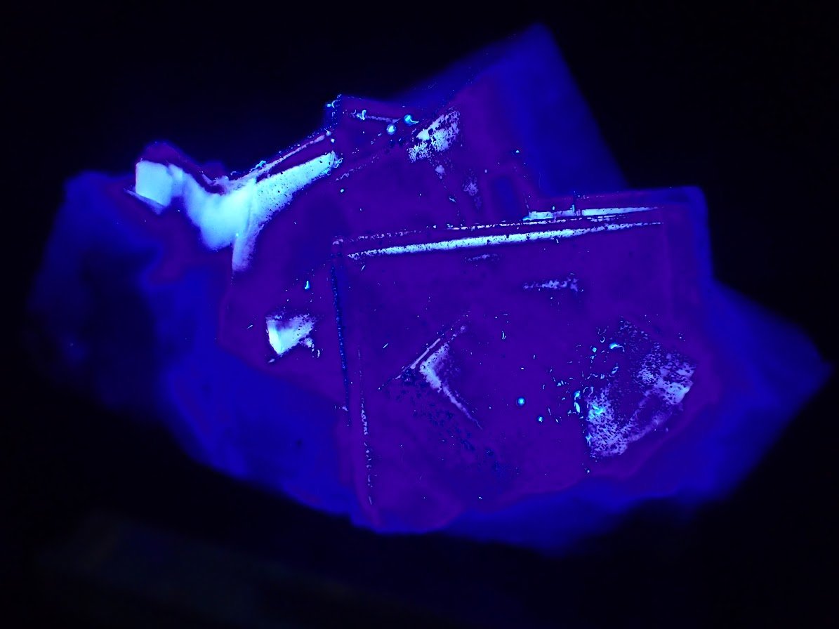Purple Fluorite with Pyrite Dusting – YGX, China - Legacy Crystals and Minerals