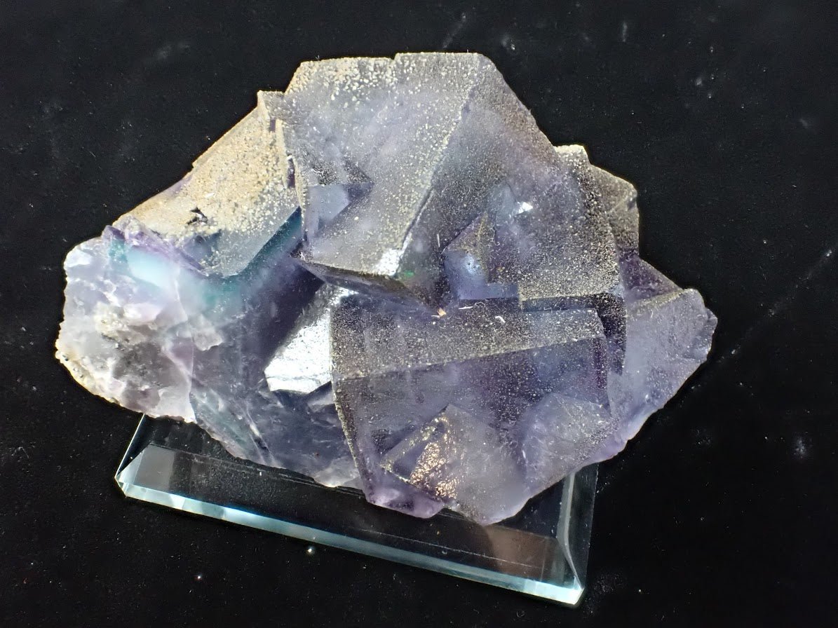 Purple Fluorite with Pyrite Dusting – YGX, China - Legacy Crystals and Minerals