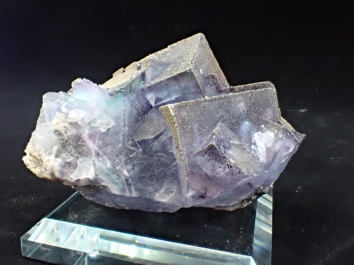 Purple Fluorite with Pyrite Dusting – YGX, China - Legacy Crystals and Minerals