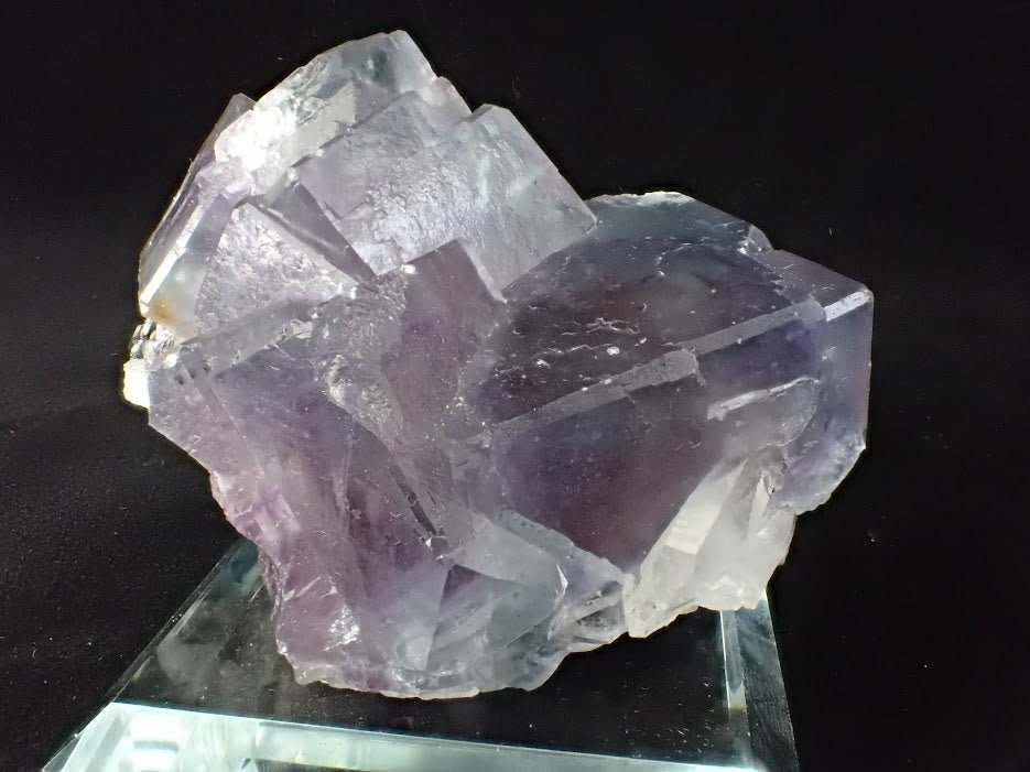 Purple Fluorite with Quartz and Mica – YGX Mine, China - Legacy Crystals and Minerals