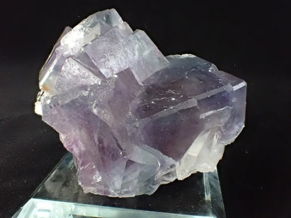 Purple Fluorite with Quartz and Mica – YGX Mine, China - Legacy Crystals and Minerals